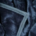 thumbnail image 3 of Lavish Home 66-S-G 8 lbs Solid Soft Heavy Thick Plush Mink Blanket , Grey, 3 of 4