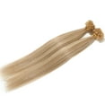 thumbnail image 4 of SEGO U Tip Hair Extensions Pre Bonded Fusion Hairpieces 100% Remy Human Hair U-tip Nail Tipped Keratin Glue Stick Microlink Blonde Hair Extension for Women 200 Strands, 4 of 8