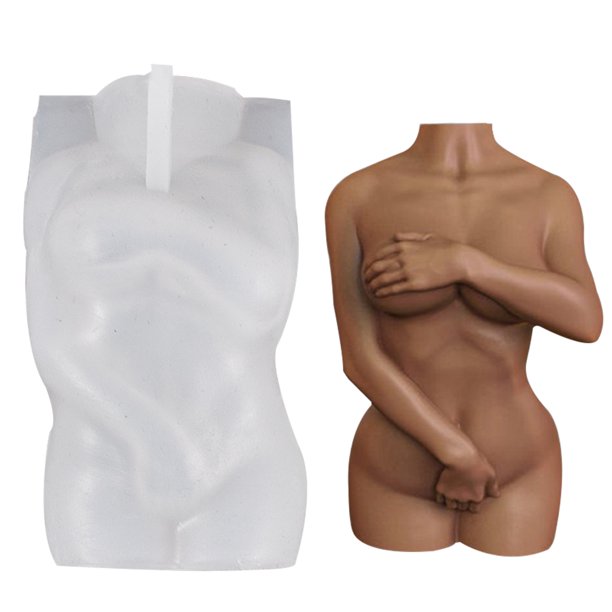 Wdftyju Molde de silicona para velas, retrato de cuerpo humano, jabón de aromaterapia DIY, fabricación de yeso Wdftyju 6kf6nh2dt6yy7ej9D02