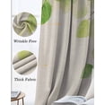 thumbnail image 3 of Summer Eucalyptus Leaf Kitchen Curtains Vintage Spring Nature Vines Cafe Short Curtains for Bathroom Blackout Window Curtain Grommet Small Window Treatment Drapes for Bedroom Living Room 52"x45"x2, 3 of 9