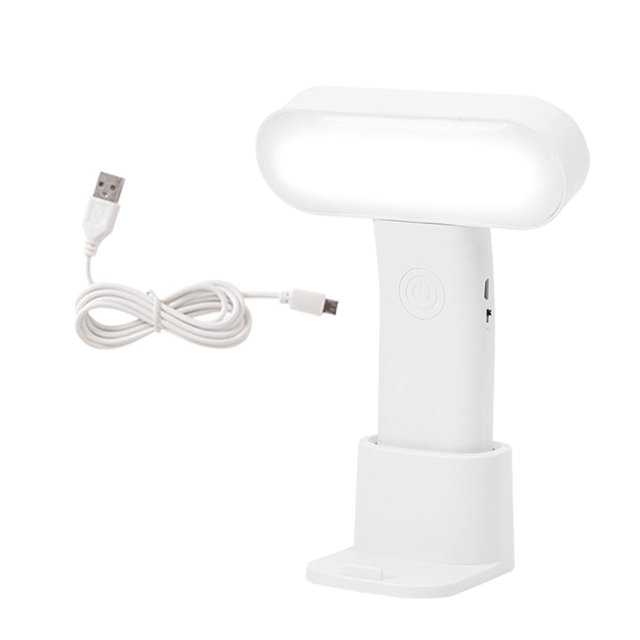 Luz de escritorio LED, con mesa de iluminación de cabeza giratoria recargable USB con soporte para teléfono 64 cm x 78 cm x 185 cm Zulema Luz de escritorio