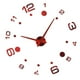thumbnail image 4 of Reloj de pared 3D DIY con números grandes, decoración de cristal, espejo adhesivo para el hogar y la oficina. rojo, 4 of 6