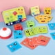 thumbnail image 1 of Bloques de construcción de cubos de Rubik con expresión que cambian de cara, caja de hierro, juguetes de batalla para niños, juego de mesa entre padres e hijos, juguetes de nivel de desafío de madera, 1 of 5