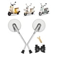 thumbnail image 6 of Luwecf 2 Pieces Mirrors for Motorcycle Motorcycle Back View Mirror Mirror for Motorbike white, 6 of 9