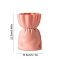 thumbnail image 3 of Imitation Ceramic Vase, Decorative Floral Arrangement With Frame Bracket Stability, for Desktop and Bookshelf Decor, Pink, 3 of 7