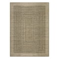 thumbnail image 3 of GlowSol Area Rug 8' x 10' Geometric Bordered Indoor Rug Braided Print Washable Non Slip Low Pile Area Rugs for Living Room Bedroom, Brown, 3 of 8