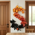 thumbnail image 4 of 63Inch Fall Garland with Pumpkins and Maple Leaves,Autumn Thanksgiving Halloween Decor for Home Indoor Outdoor,Fireplace Mantle,Front Door,Table,Stairs,Porch Farmhouse Seasonal Party Decoration, 4 of 5