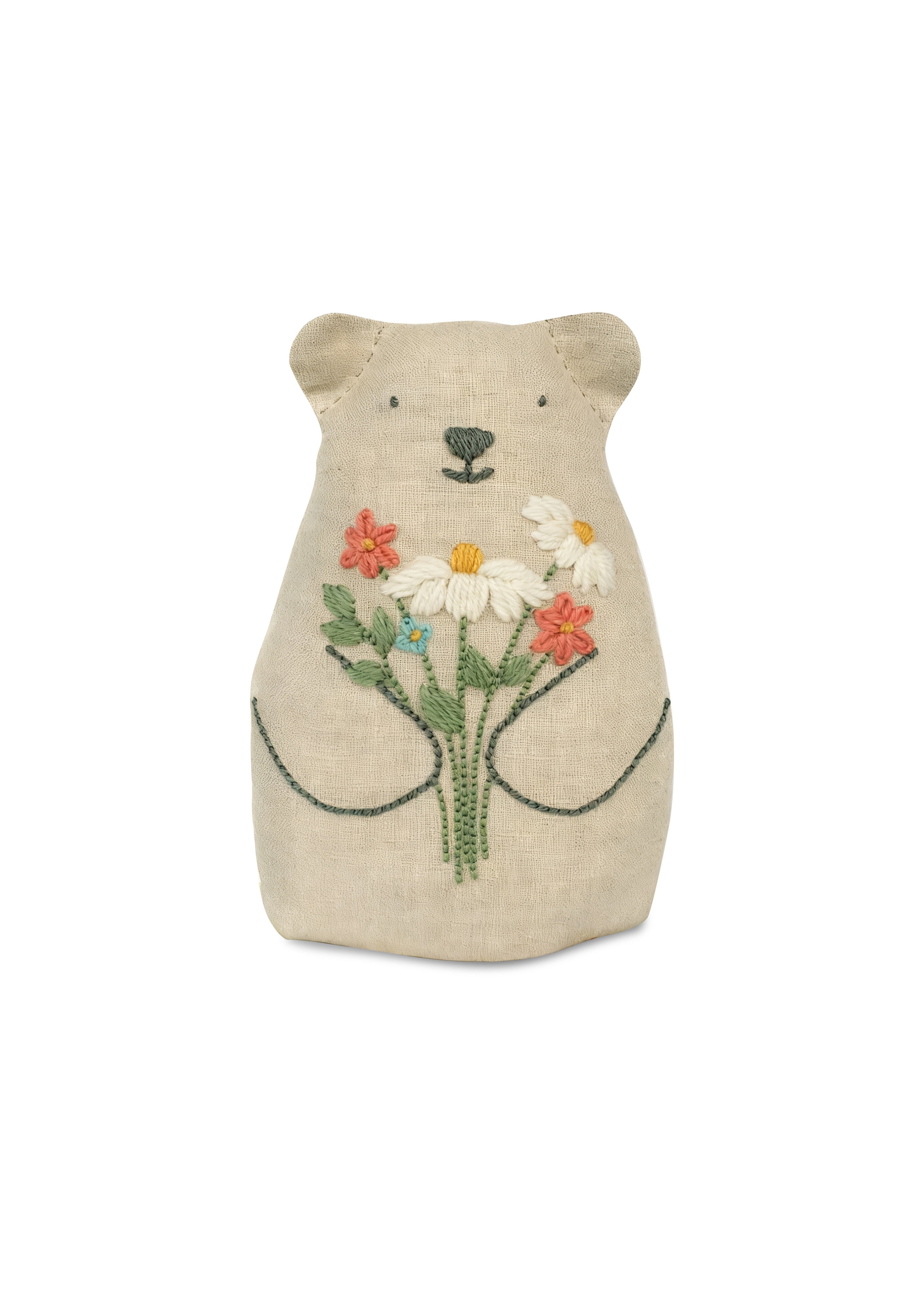 Hillfolk Brown Bear Embroidery Art & Craft Kit with High-Quality