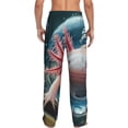 thumbnail image 7 of Salouo Bubbles Axolotl Fantasy Print Pajama Pants for Men, Lounge Pants Elastic Waistband Casual Men's sleepwear Loungewear Sleep Pajama Pant -X-Large, 7 of 7