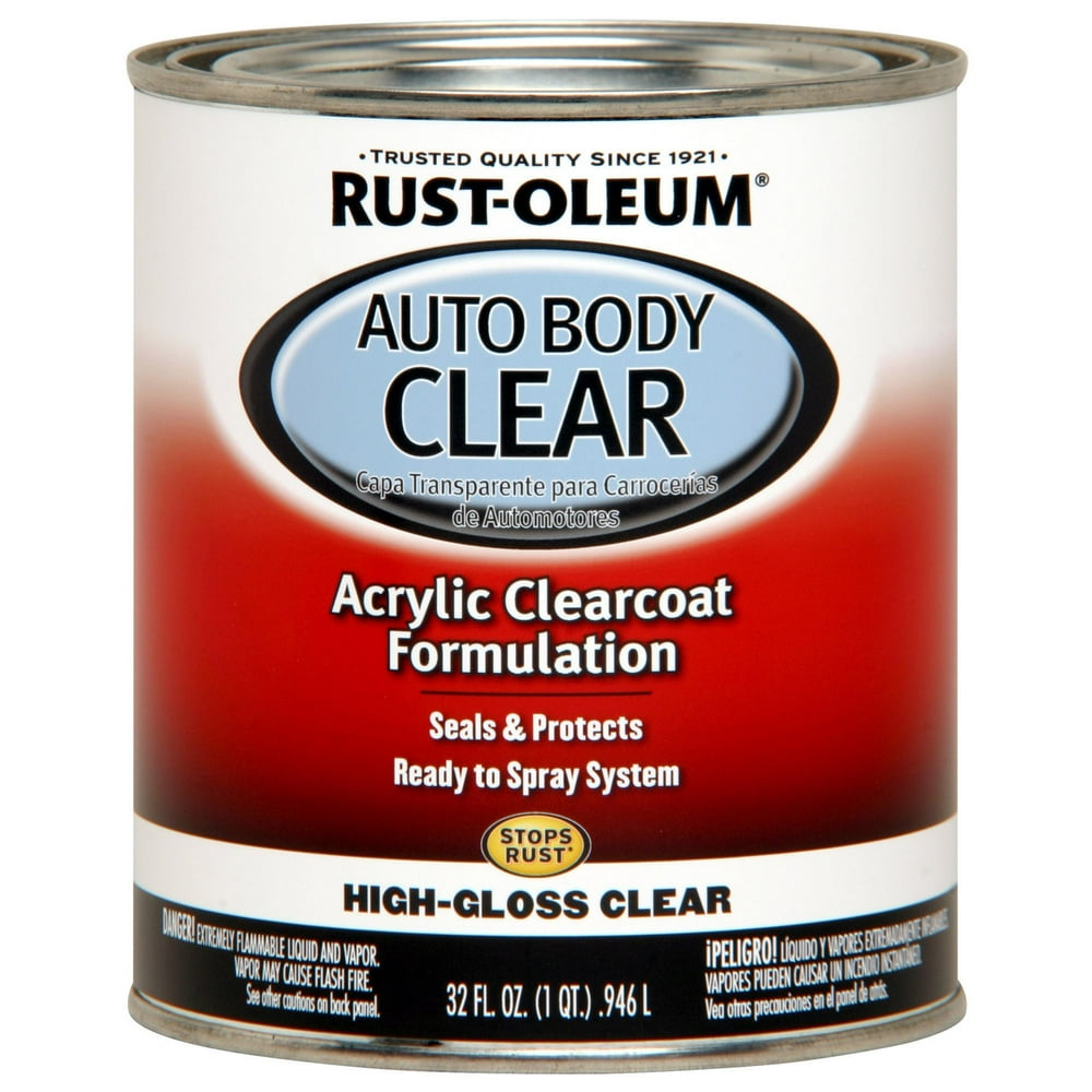 RustOleum Automotive Enamel, Gloss Clear, 1 qt