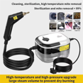 thumbnail image 3 of Steam Cleaner High Temperature Home Sterilizations for Air Conditioner,Sofa,Kitchen Hood Car Steam Cleaner US Plug B, 3 of 7