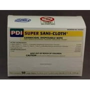 Sani-Cloth Disinfectant Wipe Singles - Box of 50 for Home and Equipment Cleansing