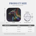 thumbnail image 3 of Zufioo Dragon with Colorful Tail Print Folding Car Windshield Sun Visor, Anti-ultraviolet Sun Visor, Suitable for Trucks, Vans Car Accessories-Small, 3 of 6