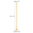 thumbnail image 2 of Uxcell 100Pcs Flat Head Pins for Jewelry Making 70mm Brass Flat Head Pins Jewelry Head Pins 20 Gauge Gold, 2 of 5