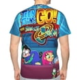 thumbnail image 2 of Teen Titans Go Mens 3d Print Casual Short Sleeve T Shirts Tee Tops, 2 of 7