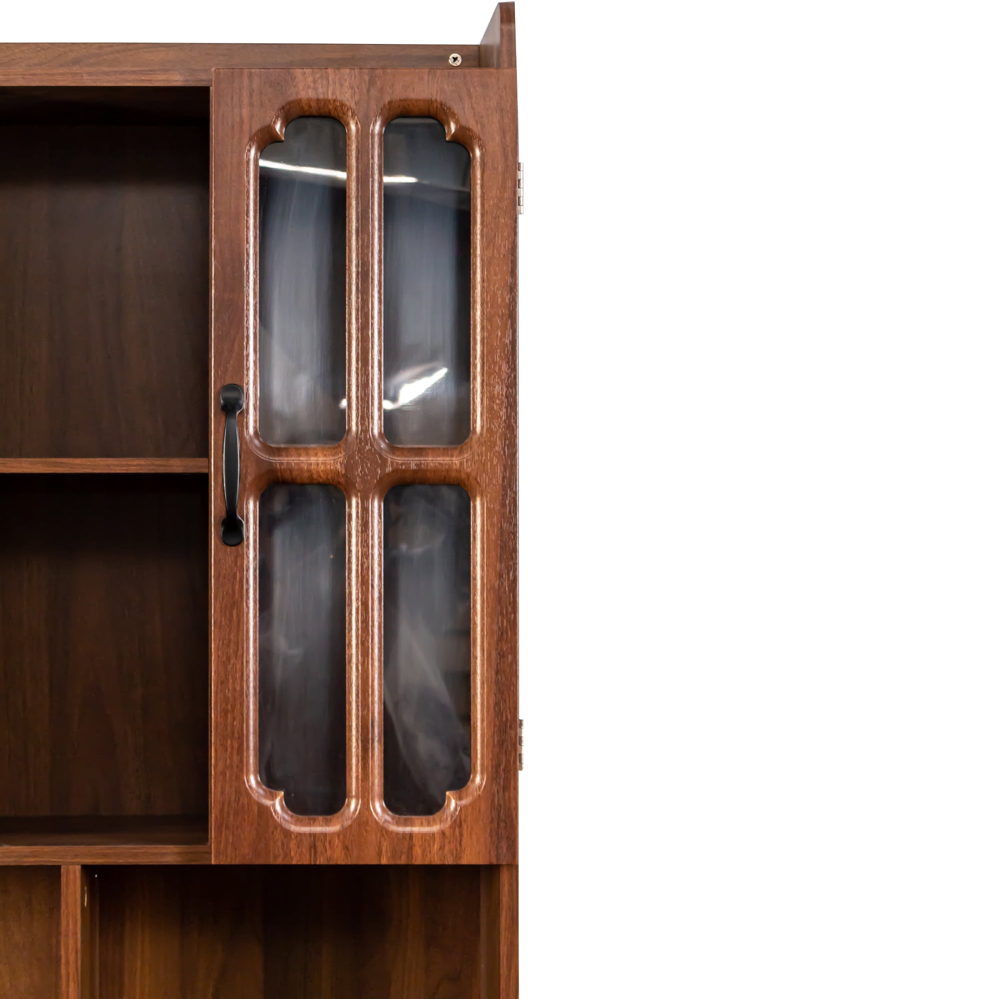 Euroco L-Shaped Corner Computer Desk for Home Office or Study desk, Study Modern Style Table with Drawers, Bookshelf & Hutch, 2-in-1 L-Shaped Design, Large Working Space