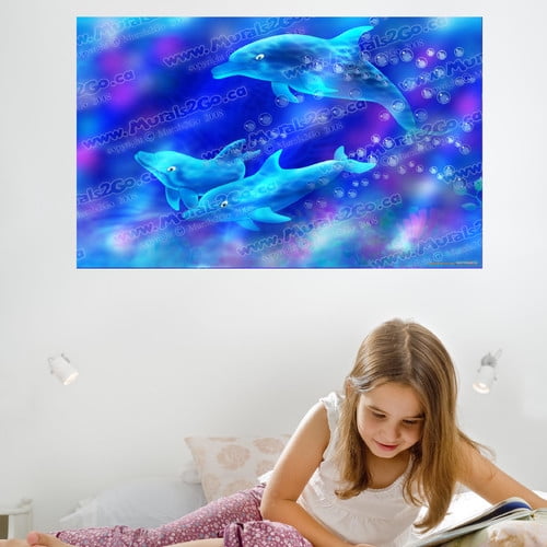 Wallhogs Dolphins Glossy Poster