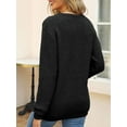thumbnail image 6 of KelaJuan Women Loose Knit Sweater Heart Embroidery Valentine's Day Sweater Long Sleeve Pullovers Fall Winter Crew Neck Jumpers Streetwear, 6 of 6