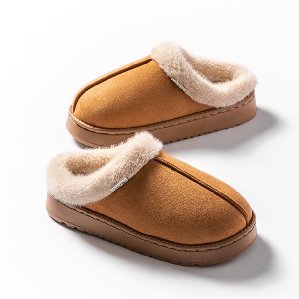 Zapatillas mullidas de moda para mujer para otoño e invierno, zapatillas Unisex cálidas y antideslizantes con suela gruesa de EVA para interiores para invierno