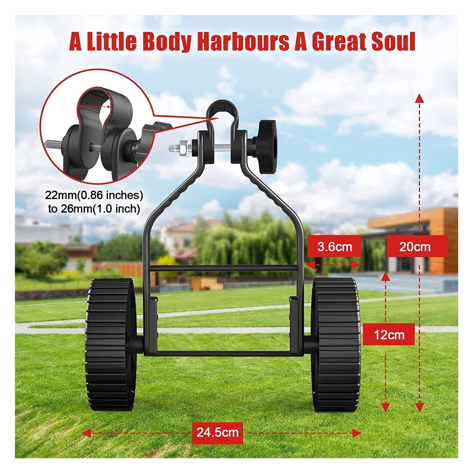 Universal String Trimmer Grass Eater Weed Cutter Adjustable Support Wheels Set for cordless grass trimmer ,2 IN 1 Trimmer & Edger