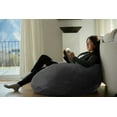 thumbnail image 5 of Sofa Sack Bean Bag Chair, Memory Foam Lounger with Microsuede Cover, Kids, 3 ft, Charcoal, 5 of 9