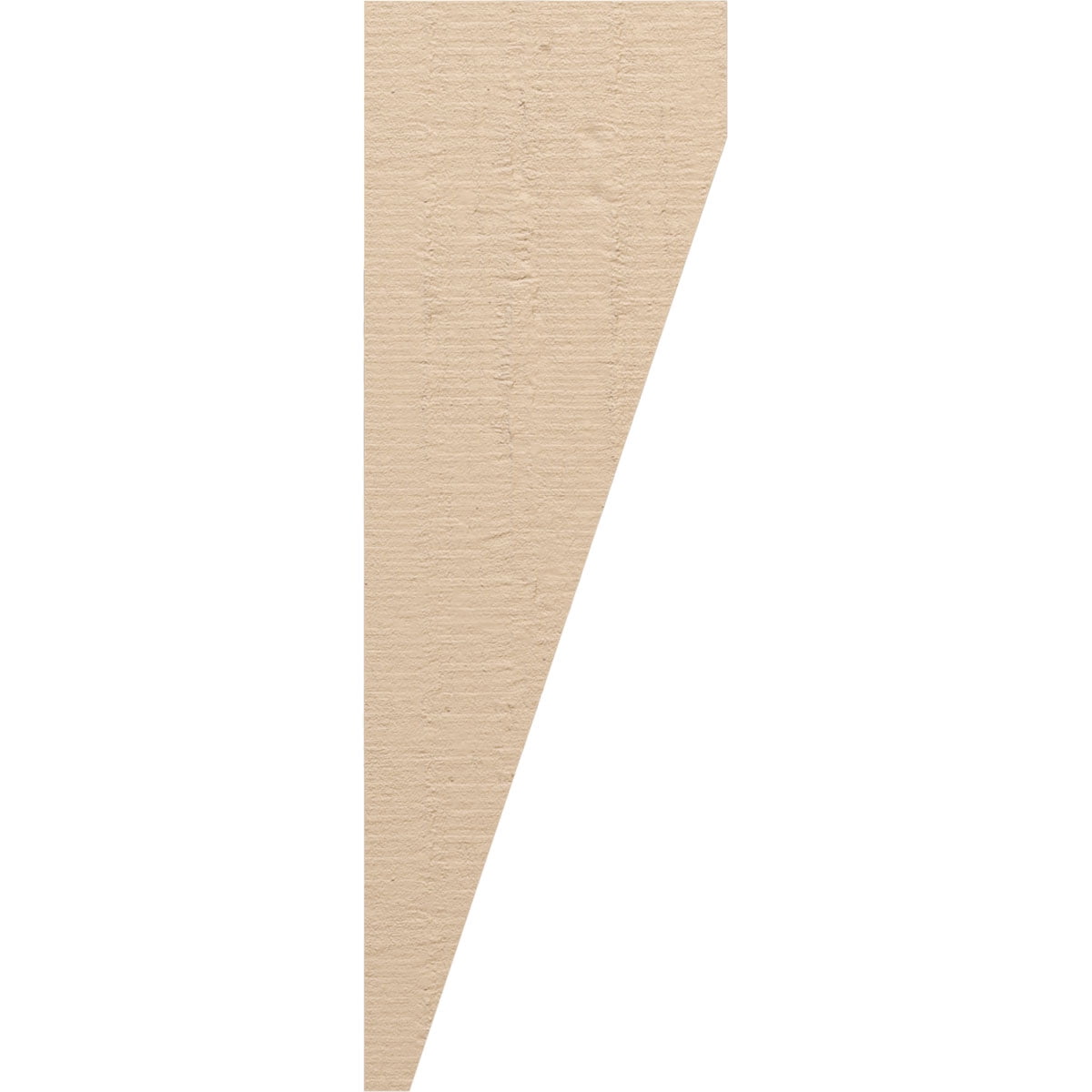5"W x 10"D x 30"H Thin Concord Rough Cedar Woodgrain TimberThane Corbel, Primed Tan
