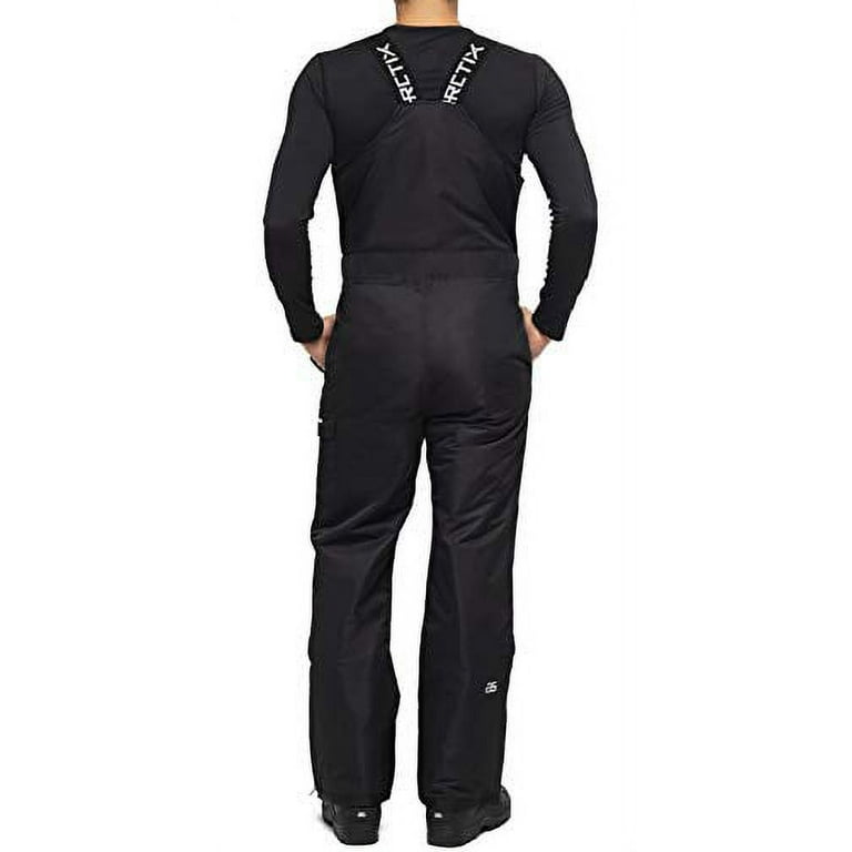 Arctix men's Avalanche Athletic Fit Insulated Bib Overalls, Black, 2X-Large