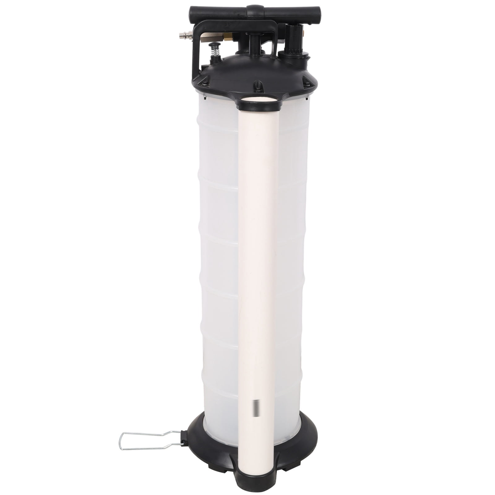 7L Pneumatic/Manual Oil Extractor Pump, Dual Mode Fluid Evacuator for Engine Oil, Transmission & Brake Fluid