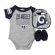 thumbnail image 1 of NFL Team Apparel - Body de 3 piezas con pechera y botines para niños, gris, 24 meses, 1 of 1
