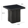 thumbnail image 5 of TOV Furniture Kayla Black Concrete Textured Side Table, 5 of 5