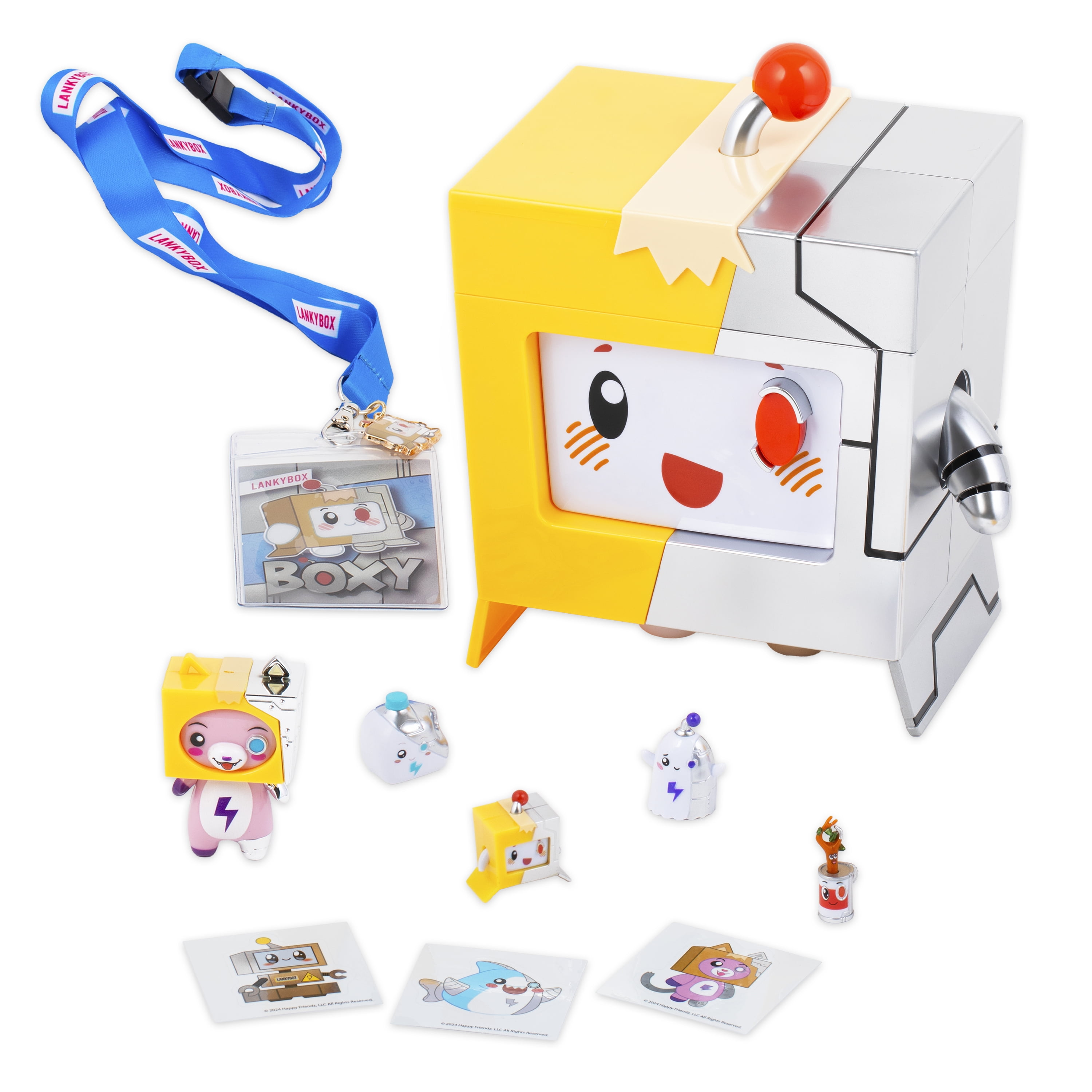 LankyBox Giant Cyborg Boxy Mystery Box – Brand New Boxy Mystery Box with 10 Exciting Toys to Discover Inside, Officially Licensed LankyBox Brand Merch, Ages 3+