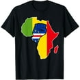 thumbnail image 2 of Cape Verdean Pride Love Cape Verde Flag With Africa Map T-Shirt, 2 of 3