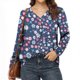 thumbnail image 1 of ICHUANYI liquidación mujer moda Casual estampado cuello en V suelta manga larga camiseta Top blusa pulóver ICHUANYI WER202308233464, 1 of 7