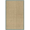 thumbnail image 3 of SAFAVIEH Natural Fiber Arbor Bordered Area Rug, Natural/Dusty Teal Blue, 5' x 8', 3 of 12