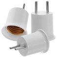 thumbnail image 1 of Light Socket Outlet Adapter E27 E26 Wall Light Strong Conductivity 3Pcs, 1 of 4