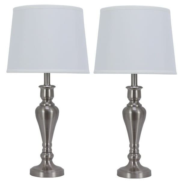 Set Of Table Lamps : Decor Therapy Marie Brushed Nickel Metal Touch Table Lamps Set Of 2 Walmart Com Walmart Com : Shop items you love at overstock, with free shipping on everything* and easy returns.