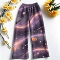 thumbnail image 5 of Halloween Sweatpants for Women Wide Leg Baggy Y2K Print Fall 2026 Casual Joggers Lounge Pants Pajama Holiday Costume Outfits with Pockets,XL,Purple Pink, 5 of 6