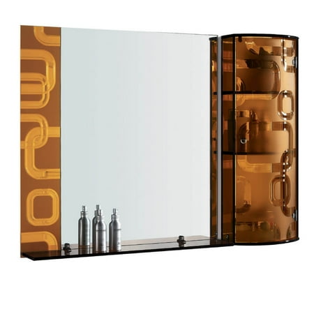 Fab Glasirror Stylish Wall Mirror With Glass Bath Storage Wall Mirror With Glass Bath Storage