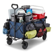 Gorilla Carts Collapsible Wagon Cart - 7 cu ft, 150 lb - Blue