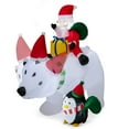 thumbnail image 1 of Costway 7 FT Tall Inflatable Polar Bear with Penguin Gift Bags & Gift Box Shaking Head, 1 of 10