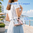 thumbnail image 5 of Small Portable Fan, Rechargeable 4000mAh Mini Personal Fan with 5 Speeds, Air Turbo Handheld Fan for Outdoor Indoor, Travel, Makeup, Eyelash, Kids & Women, Pink, 5 of 10