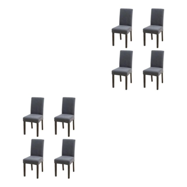 Wweixi 4pack/lot Stylish Chair Covers For Dining - Transform Dining Room With Ease Durable Cover For Dining Dark Grey 2Set