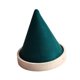 thumbnail image 2 of Expositor de pulseras y relojes con forma de cono, soporte para coleteros, base de madera para joyería. Verde, 2 of 8