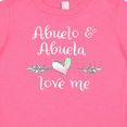 thumbnail image 4 of Inktastic Abuelo and Abuela Love Me- Heart Grandchild Boys or Girls Baby T-Shirt, 4 of 5