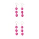 thumbnail image 2 of Sonducket 1 par de pendientes de gancho, colgante elegante estético, pendientes, joyería nupcial para oficina, regalos personalizados para Rosa roja 2Conjunto, 2 of 6