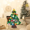 thumbnail image 2 of DIY Felt Christmas Tree Set for Toddlers, Door Wall Hanging Xmas Gifts Christmas Decorations Indoor, 3.6FT Family 3D Fake Xmas Tree Decor with 29 pcs Detachable Ornaments, 2 of 8