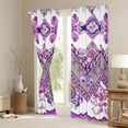 thumbnail image 3 of Castle Fairy Paisley Mandala Curtains Pack of 2 (42x84 Each),Boho Curtains Blackout, 3 of 6