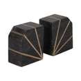 thumbnail image 2 of Sagebrook Home Modern Unique Art Deco-Inspired Stone Bookends, Set of 2, 2 of 9