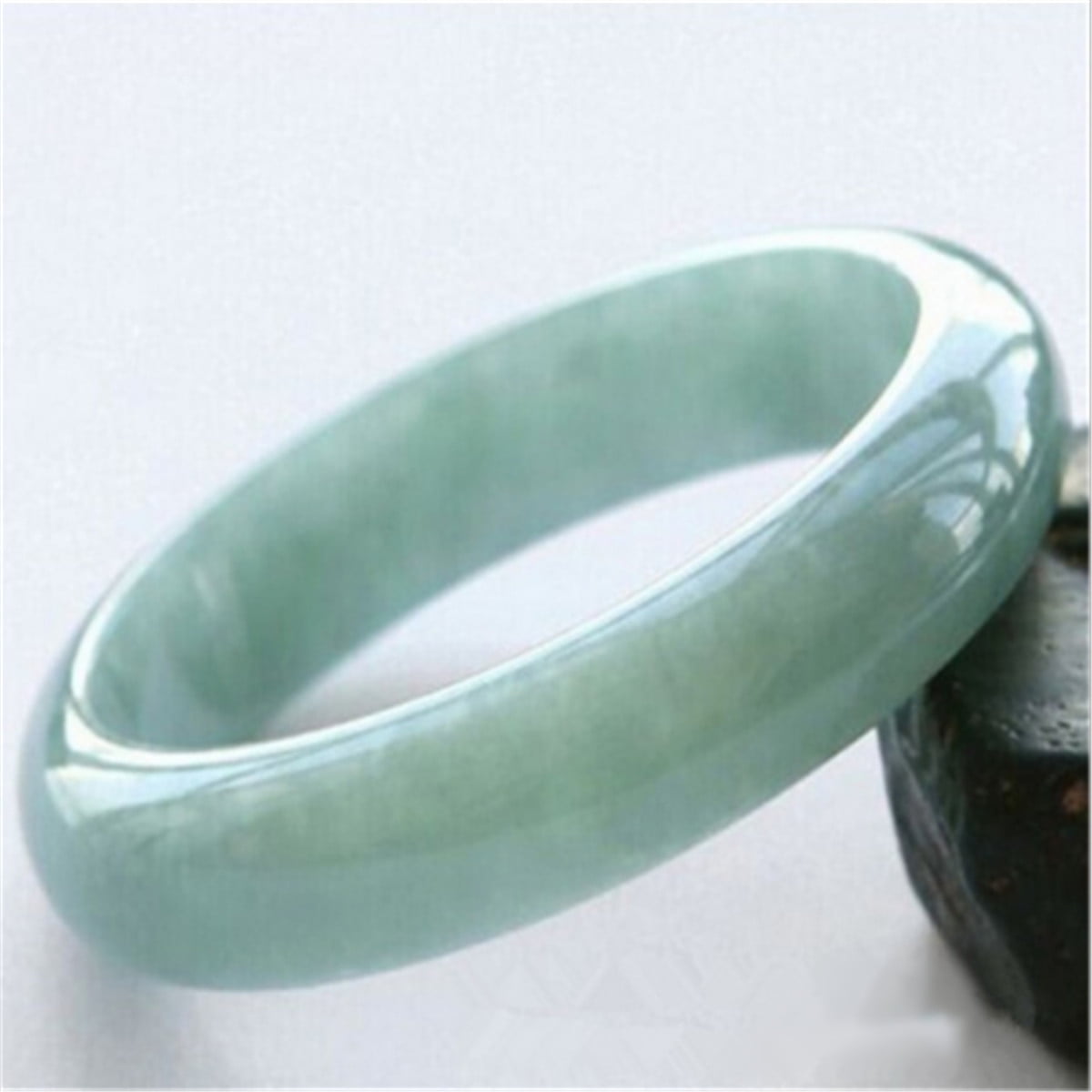 61mm beautiful bangle  Natural Chinese yellow jade hand-carved bracelet