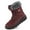 556-Winered, variant on Ecetana Women's Lace Up Winter Boots Warm Faux Fur Lined Ladies Snow Boots Fashion Mid Carf Boots